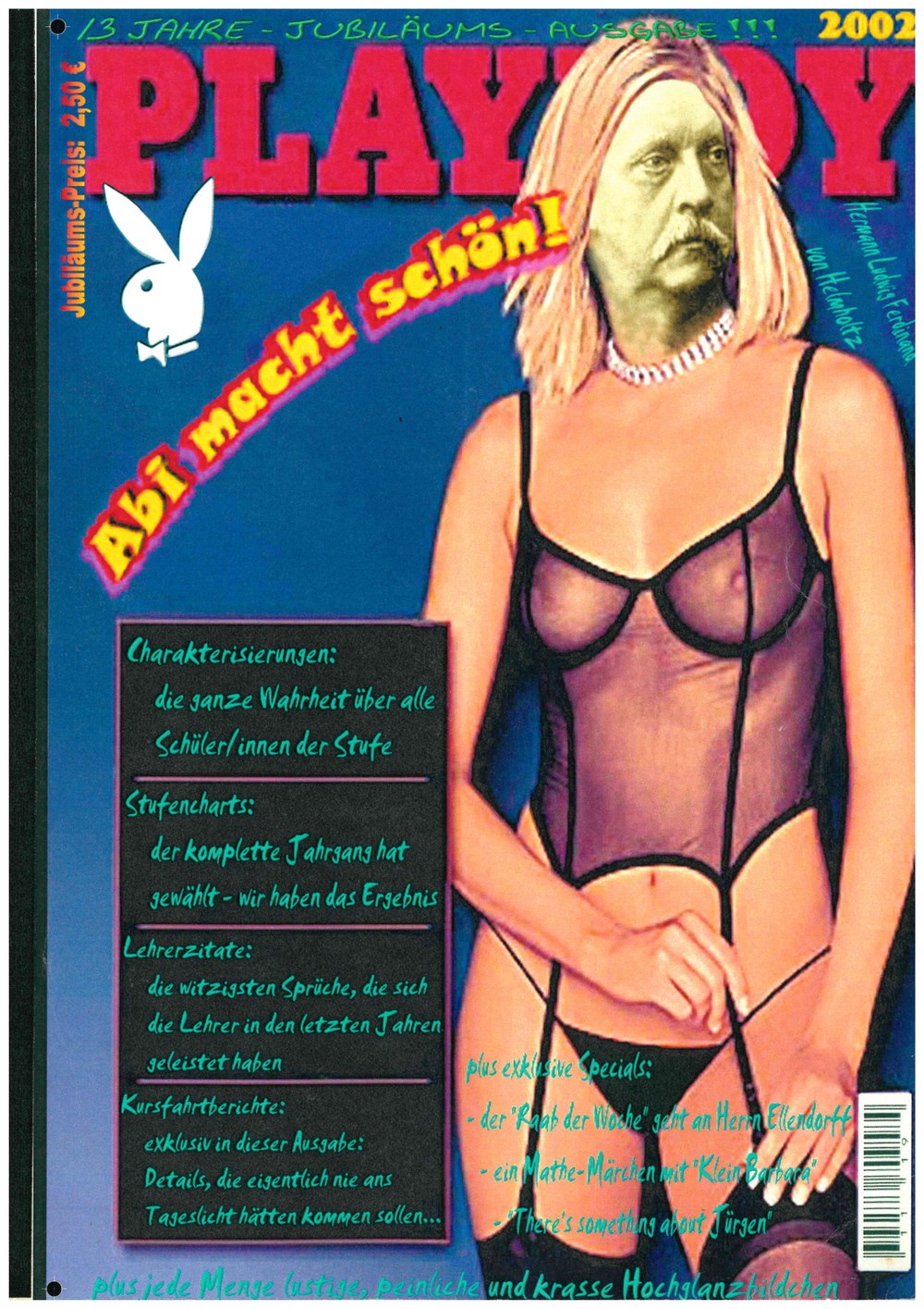 Titelseite der Abschlusszeitung des Jahrgangs 2002